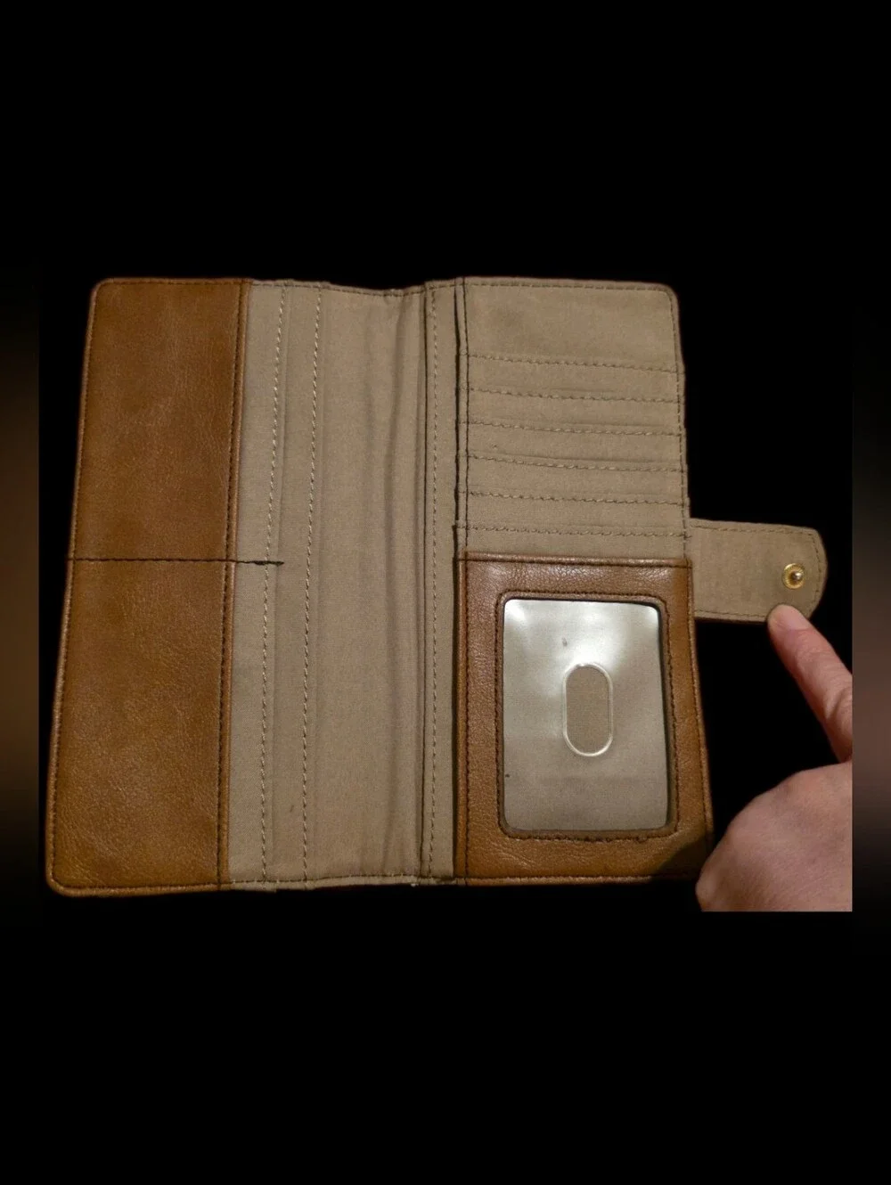 Floral Leaf Applique Relic Wallet